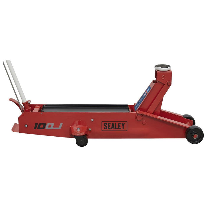 Sealey Premier Premier Long Reach Trolley Jack 10 Tonne 10QJ Sealey Premier - Town Tools 