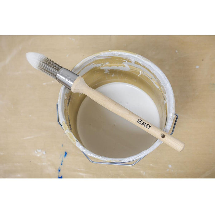 Sealey Round Sash Brush 21mm SPBS21R Sealey - Town Tools 