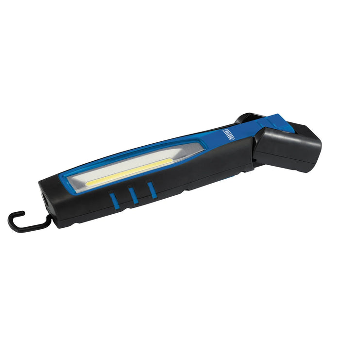 Draper COB/SMD LED Rechargeable Inspection Lamp, 7W, 700 Lumens, Blue, 1 x USB