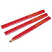 Faithfull Carpenter's Pencils - Red / Medium (Pack 3) Faithfull - Town Tools