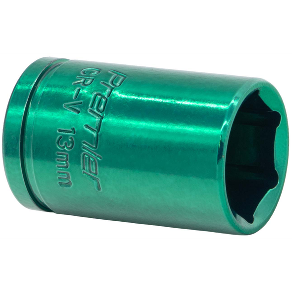 Sealey 3/8"Dr Coloured Socket 13mm (Blue/Green)