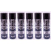 6 X Autotek Satin Black Paint Spray Aerosol 500Ml High Coverage Satin Black Autotek - Town Tools 