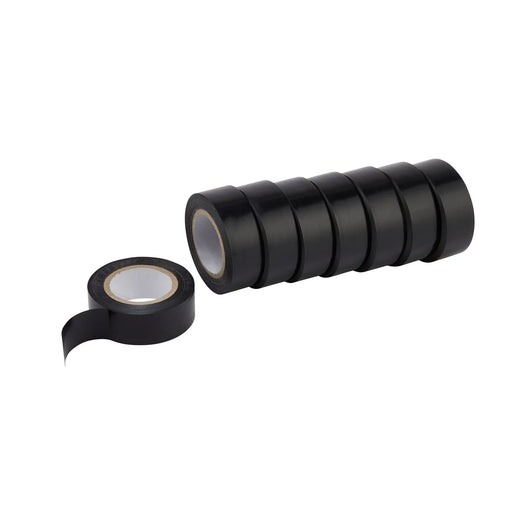 Draper Expert Insulation Tape, 10m x 19mm, Black (Pack of 8) - 619 - image 1