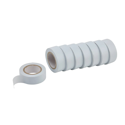 Draper Expert Insulation Tape to BSEN60454/Type2, 10m x 19mm, White (Pack of 8) - image 1