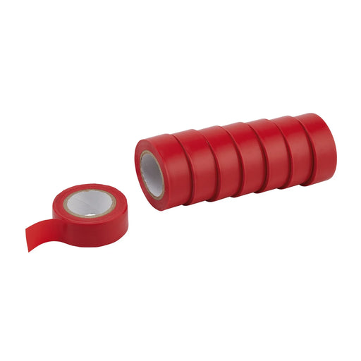 Draper Expert Insulation Tape to BSEN60454/Type2, 10m x 19mm, Red (Pack of 8) - image 1