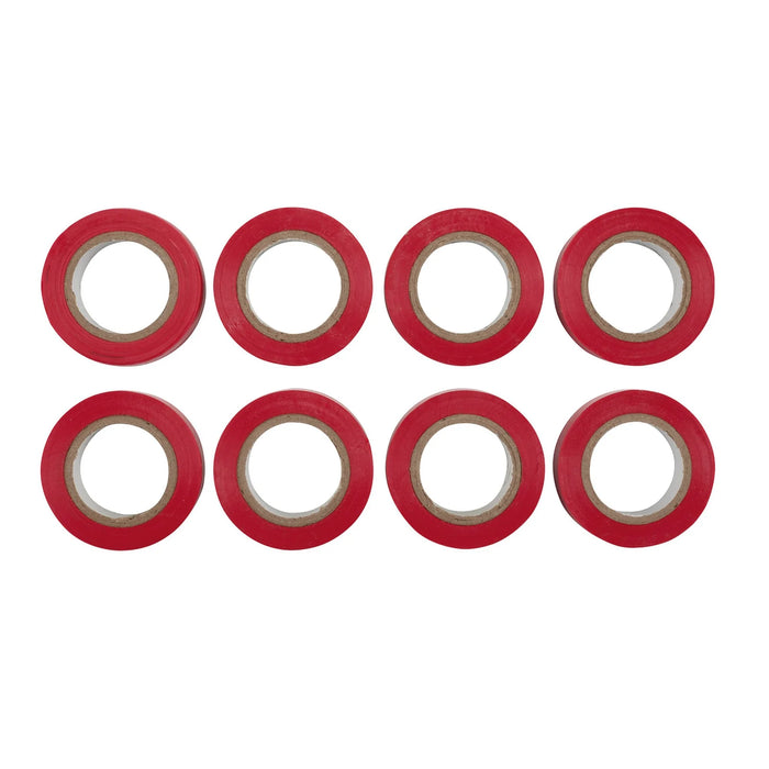Draper Expert Insulation Tape to BSEN60454/Type2, 10m x 19mm, Red (Pack of 8)