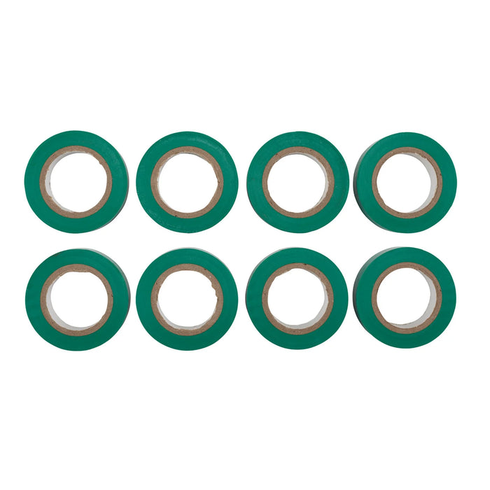 Draper Expert Insulation Tape to BSEN60454/Type2, 10m x 19mm, Green (Pack of 8)