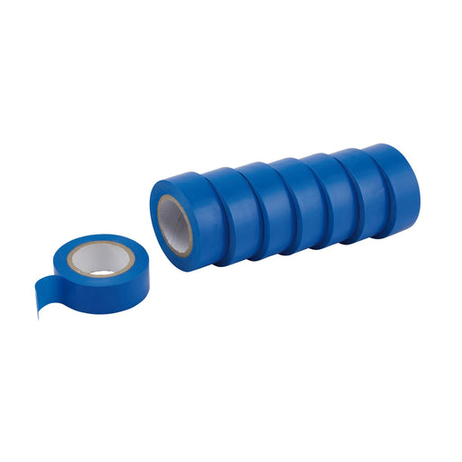 Draper Expert Insulation Tape to BSEN60454/Type2, 10m x 19mm, Blue (Pack of 8) - image 1