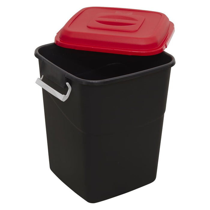 Sealey Refuse/Storage Bin 50L Red BM50R Sealey - Town Tools 