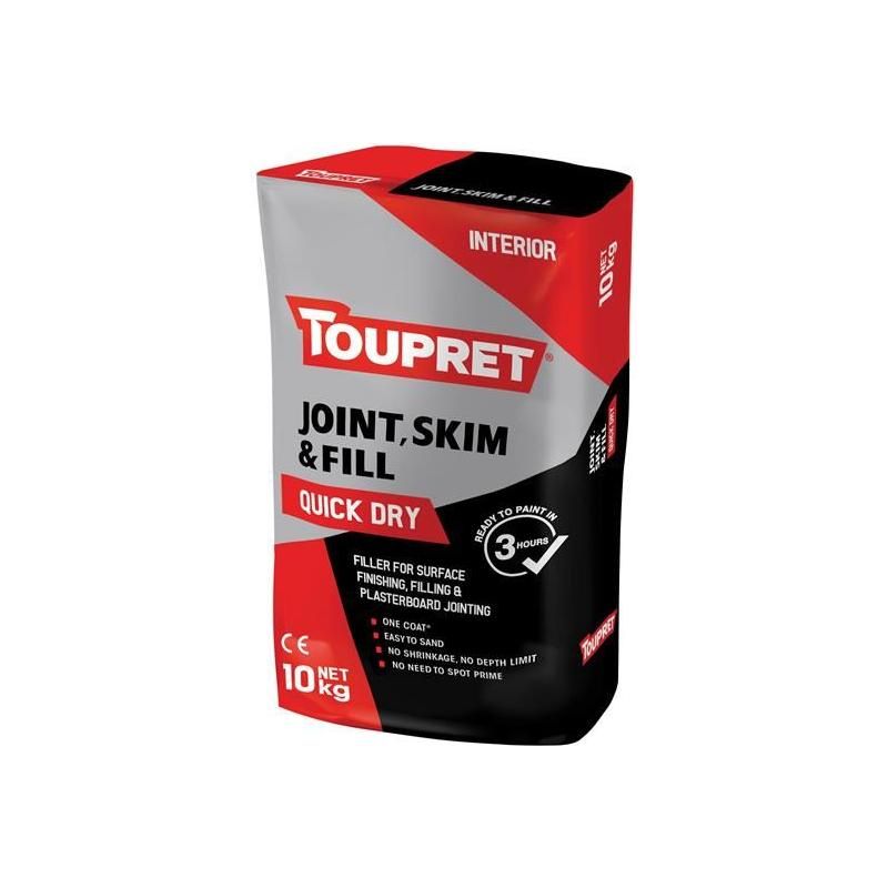 Toupret Quick Dry Joint Skim & Fill 10kg Toupret - Town Tools