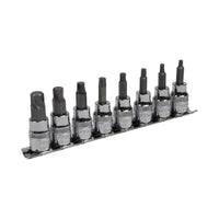 Sealey Hex Socket Bit Set Lock-Onï 8pc 3/8"Sq Drive Imperial AK65603