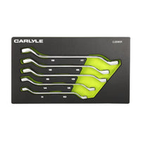 Carlyle Tools 5 Pc Metric 12 Pt Double Box Offset Wrench Set