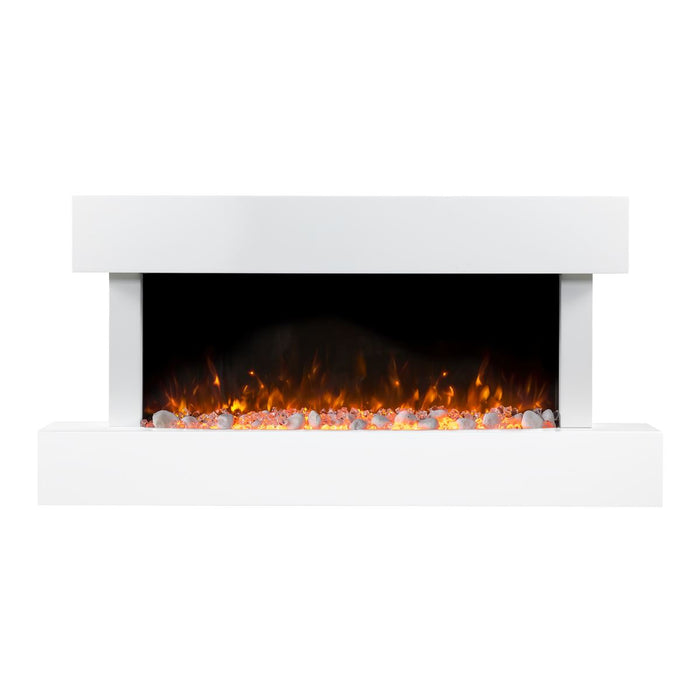 Baridi 46" Wall Mounting 1000W/2000W Electric Fireplace with LED Flame Effects