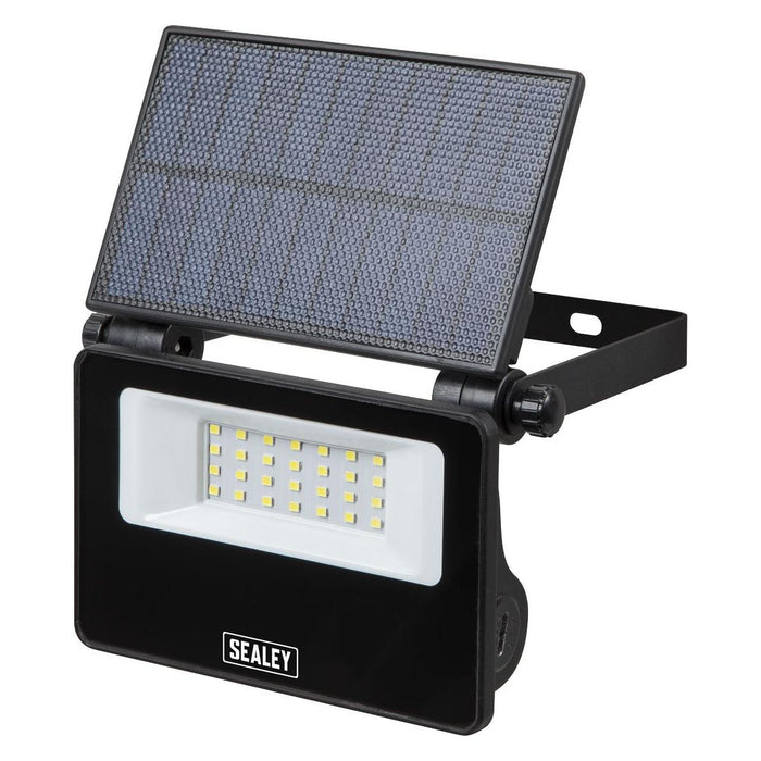 Sealey Extra-Slim Solar Floodlight with Wall Bracket 20W SMD LED LED20S Sealey - Town Tools 