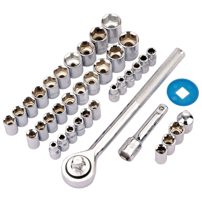 Draper Draper Redline Socket Set, 1/4", 3/8" Sq. Dr. (39 Piece) Draper - Town Tools