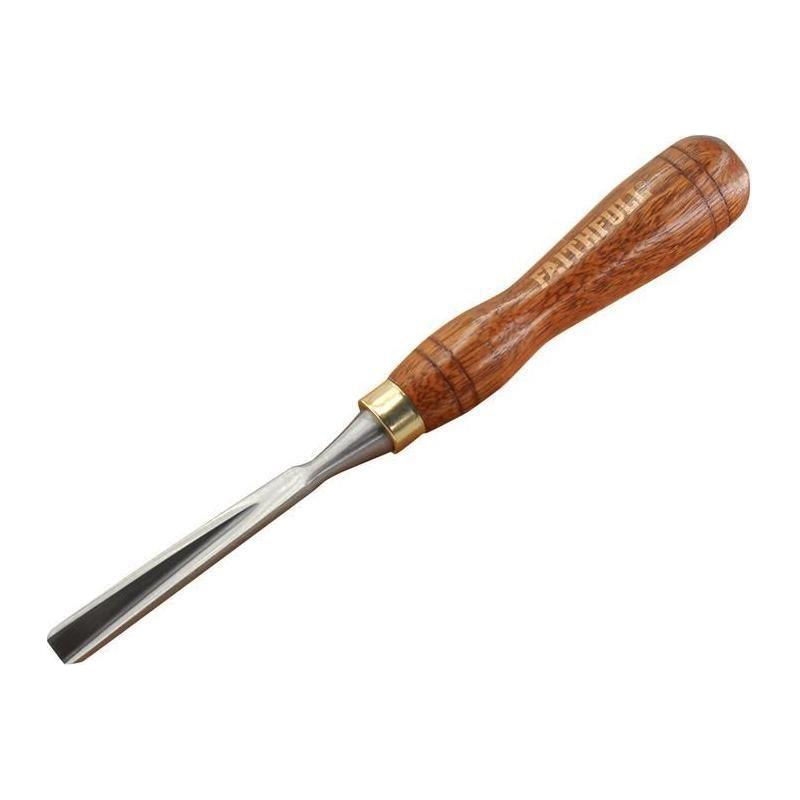 Faithfull V-Straight Parting Carving Chisel 9.5mm (3/8in) Faithfull - Town Tools