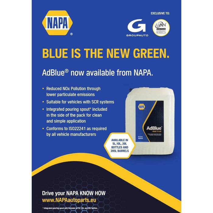 Genuine NAPA Adblue 10L Fits NAPA - Town Tools 