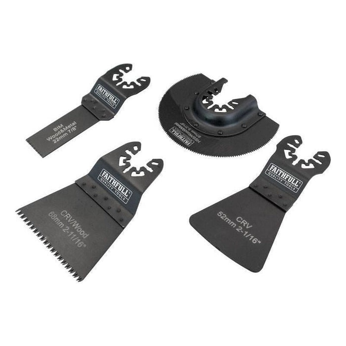 Faithfull Multi-Function Tool Flooring Blade Set 4 Piece Faithfull - Town Tools