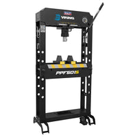 Viking Floor Type Air/Hydraulic Press with Sliding Ram and Foot Pedal 50 Tonne