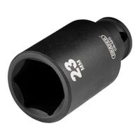 Draper Draper HI-TORQ Metric Deep Impact Socket, 3/8" Sq. Dr., 23mm
