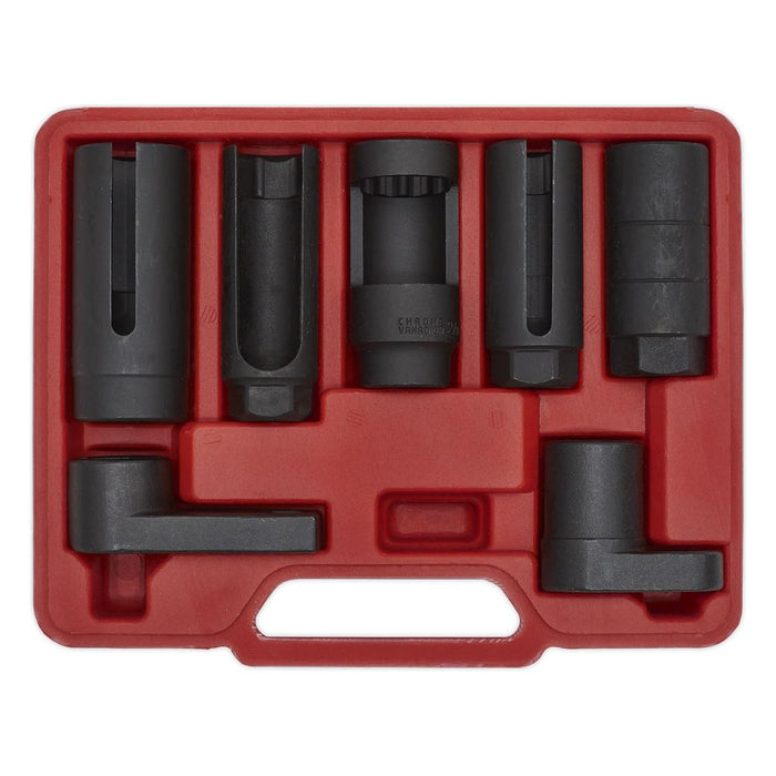 Sealey Oxygen Sensor Socket Set 7pc 3/8" & 1/2"Sq Drive SX032