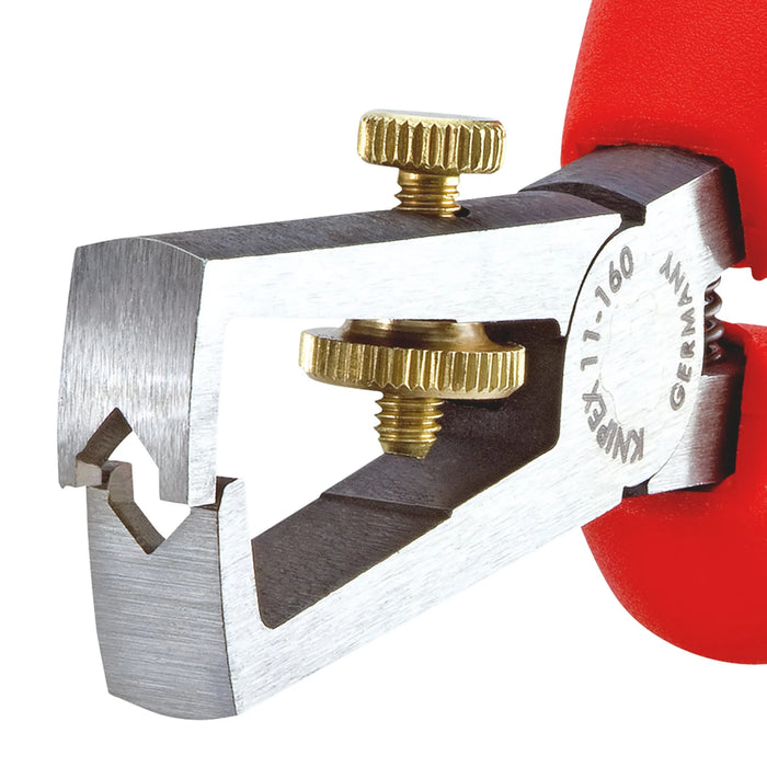 KNIPEX 11 01 160 Insulation Stripper with opening spring, universal plastic