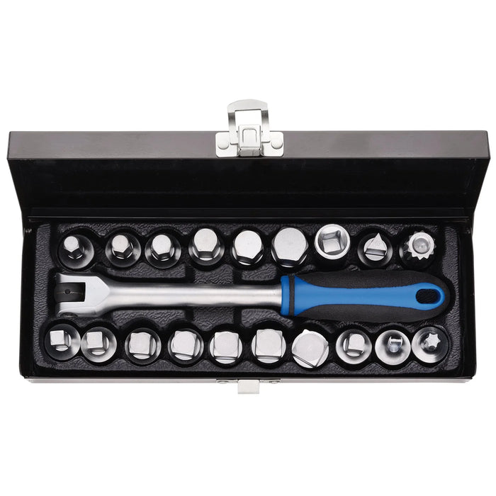 Draper Oil Drain Sump Plug Key Set, 3/8" Sq. Dr. (20 Piece) - ODSPS-12 Piece