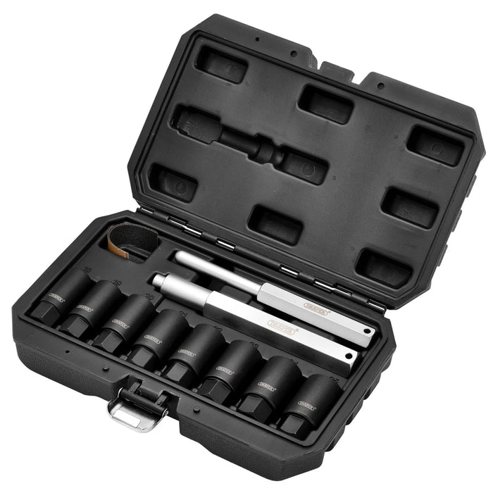 Draper Locking Wheel Nut Removal Set (10 Piece) - LWNR-10 Piece