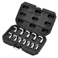 Draper Flexible Crowfoot Socket Wrench Set, 3/8" Sq. Dr. (12 Piece) - FCS-12PC