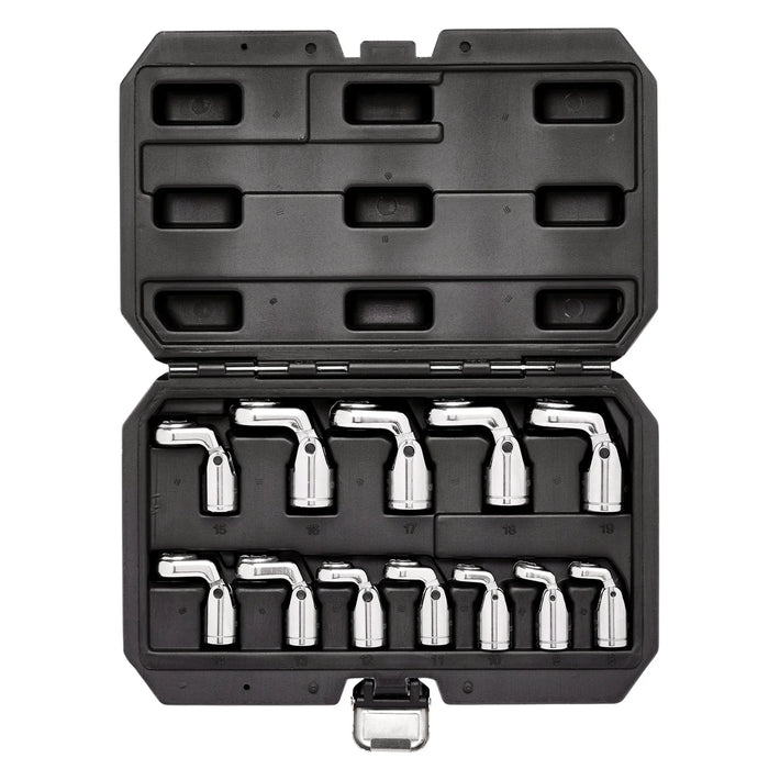 Draper Flexible Crowfoot Socket Wrench Set, 3/8" Sq. Dr. (12 Piece) - FCS-12PC
