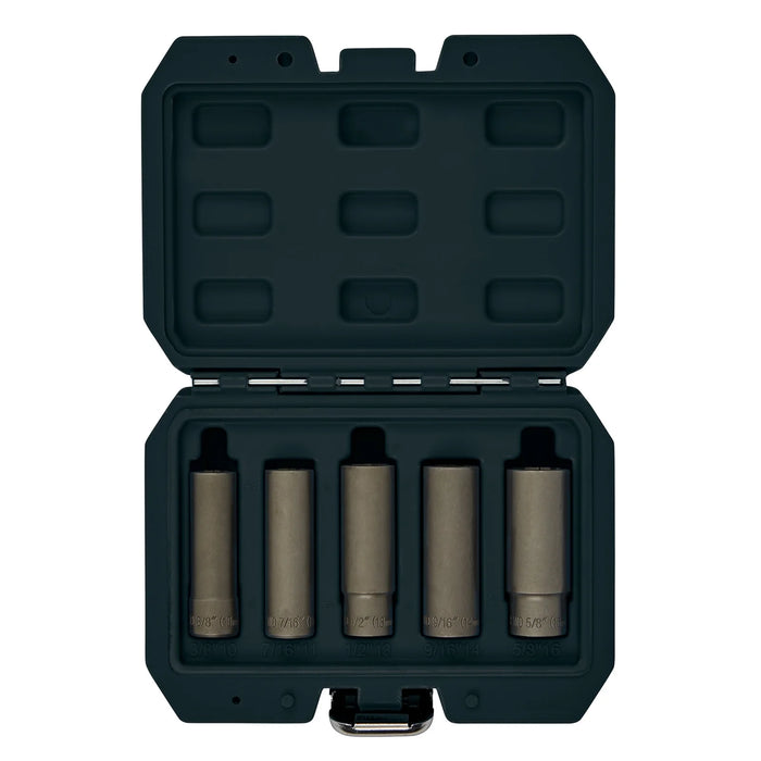 Draper Wheel Nut Double Socket Set, 3/8" Sq. Dr. (5 Piece) - LWN/DS5