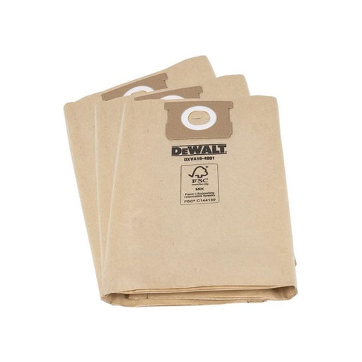 Dewalt Vacuum DXVA19-4201 Dust Bag (Pack 3) DEWALT Vacuum - Town Tools