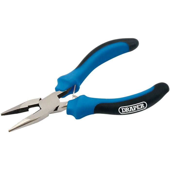 Draper Soft Grip Long Nose Mini Pliers, 125mm - MPLNSG