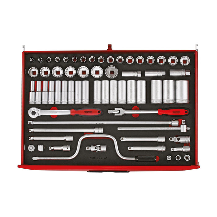 Teng Tools 1/2" Socket Set 12 pt FOAM4X4 63 Pieces Teng Tools - Town Tools 