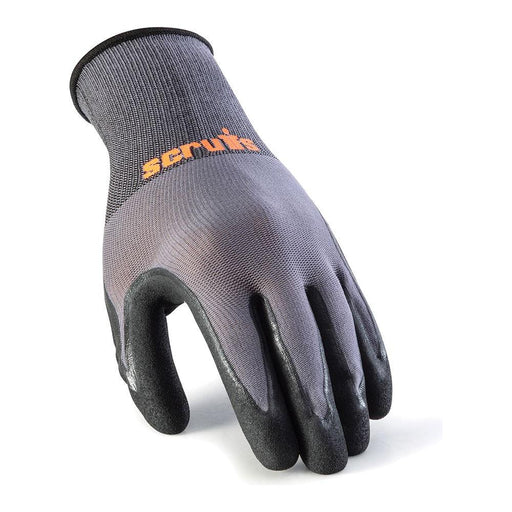 Scruffs Worker Gloves Grey 5pk XL / 10 Scruffs - Town Tools 