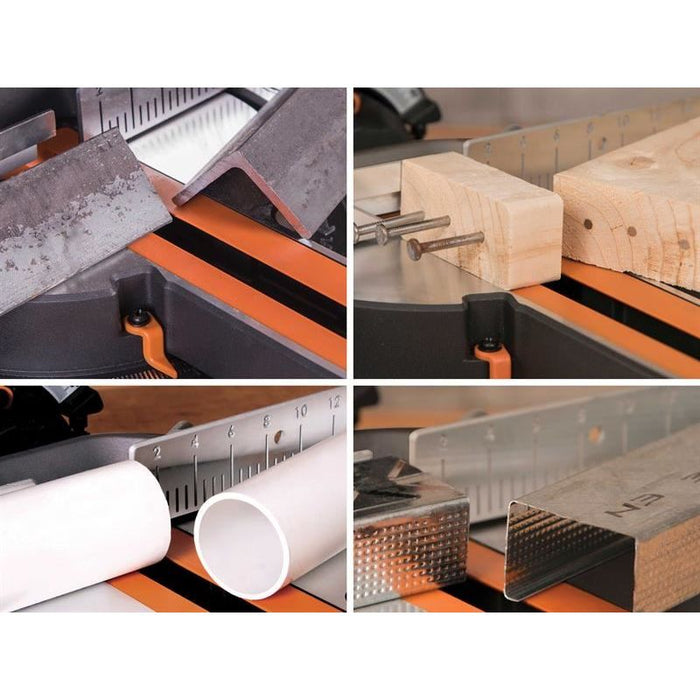 Evolution R185SMS+ 185mm Multi-Material Sliding Mitre Saw 1200W 240V Evolution - Town Tools