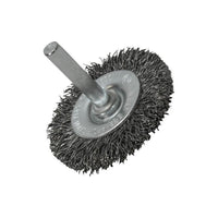 Faithfull Wire Brush 50mm x 6mm Shank, 0.30 Wire