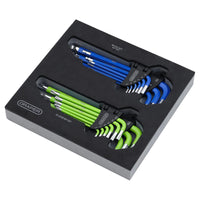 Draper TX-STAR® Metric Ball End Hex Key Sets in Storage Tray (18 Piece) - HKSE18