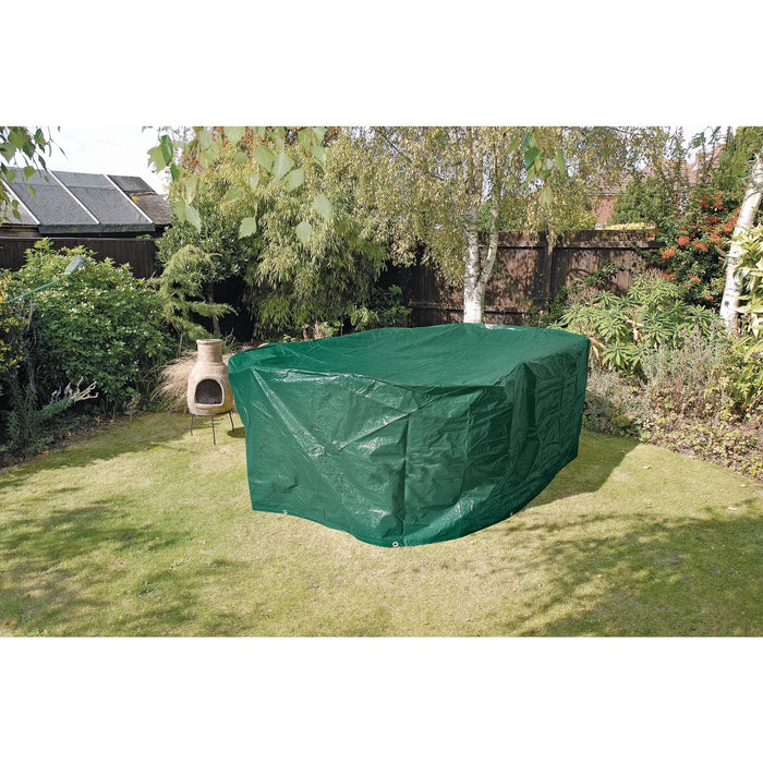 Draper Large Oval Patio Set Cover, 2700 x 2200 x 1000mm - OC12