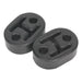 Sealey Exhaust Mounting Rubbers L60 x D41 x H20 (Pack of 2) EX02 Sealey - Town Tools 