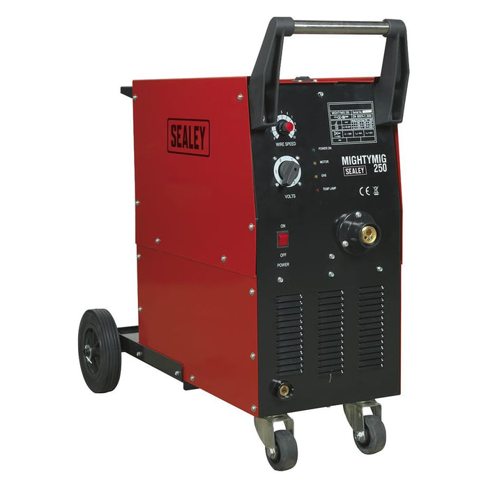 Sealey Professional Gas/No-Gas MIG Welder 250A with Euro Torch MIGHTYMIG250 Sealey - Town Tools 