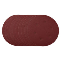 Draper Sanding Discs, 150mm, Hook & Loop, 120 Grit, (Pack of 10) 54948