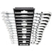 Draper HI-TORQ Metric Flexible Head Ratchet Combination Spanner Set (12 Piece) Draper - Town Tools