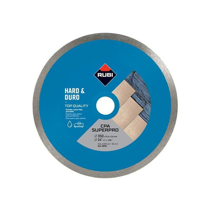 Rubi Tiling Tools CPA350 Continuous Rim Diamon Blade 350mm RUBI TILING TOOLS - Town Tools