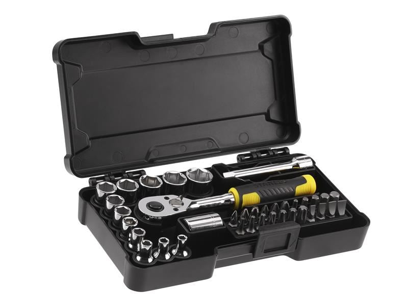STANLEY Hand Tools 1/4in Compact Socket Set, 37 Piece STANLEY� Hand Tools - Town Tools