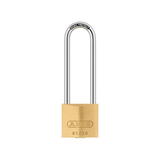 Abus Mechanical 65/30mm Brass Padlock 60mm Long Shackle Keyed Alike 6304 ABUS Mechanical - Town Tools