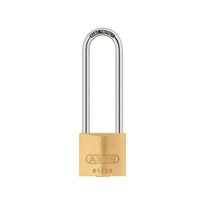 Abus Mechanical 65/30mm Brass Padlock 60mm Long Shackle Keyed Alike 6304 ABUS Mechanical - Town Tools