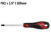 Teng Tools PH Screwdriver PH2 x 100mm L Hex Shaft Teng Tools - Town Tools 
