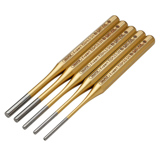 Draper Expert Octagonal Parallel Pin Punch Set (5 Piece) - 119/5 - image 1