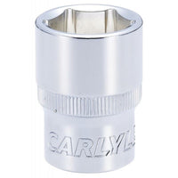 Carlyle Tools Socket - Shallow - Metric Standard - 1/2In. Dr - 20 mm